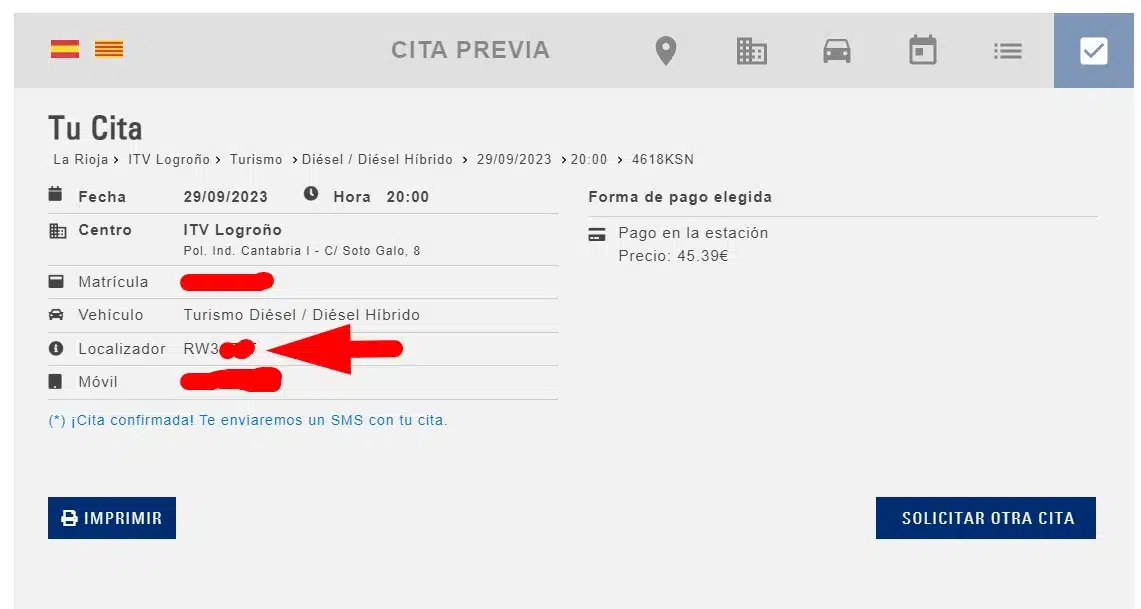 localizador cita itv