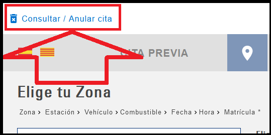 consultar / anular cita itv sant celoni